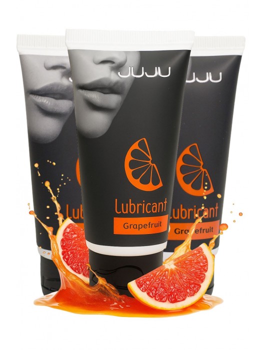 Набор из 3 съедобных лубрикантов JUJU со вкусом грейпфрута - JuJu - купить с доставкой в Миассе