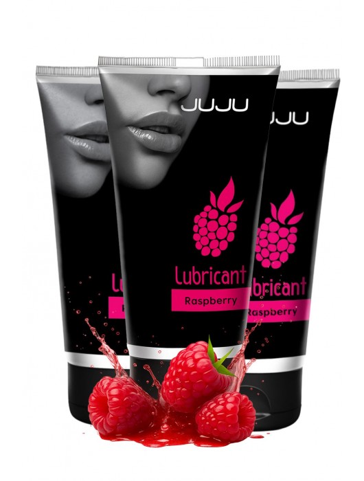 Набор из 3 съедобных лубрикантов JUJU со вкусом малины - JuJu - купить с доставкой в Миассе