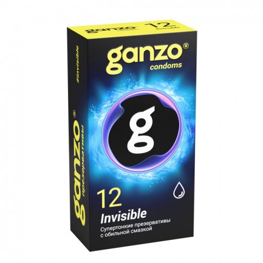 Супертонкие презервативы Ganzo Invisible - 12 шт. - Ganzo - купить с доставкой в Миассе
