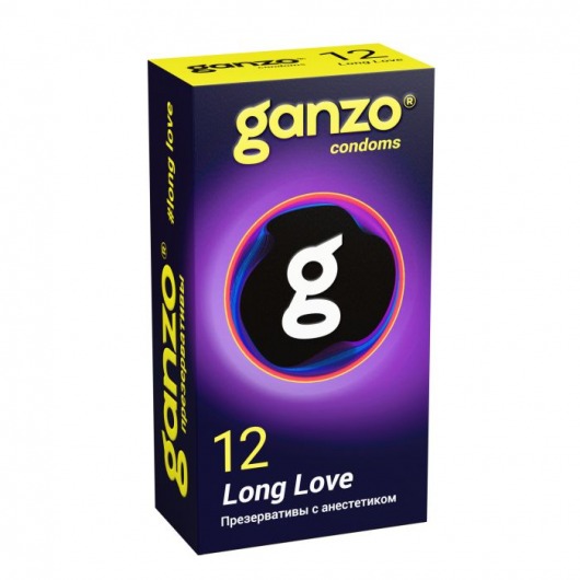 Презервативы с анестетиком для продления удовольствия Ganzo Long Love - 12 шт. - Ganzo - купить с доставкой в Миассе