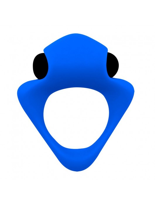 Синее эрекционное кольцо Wooomy Tribeс с вибрацией - Adrien Lastic - в Миассе купить с доставкой