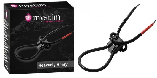 Эрекционное лассо для электростимуляции HEAVENLY HENRY - MyStim - купить с доставкой в Миассе