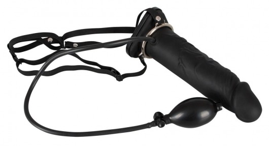 Полый страпон с эффектом увеличения Inflatable Strap-On - 18,5 см. - Orion - купить с доставкой в Миассе