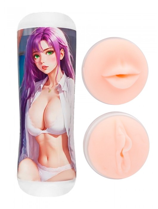 Двусторонний мастурбатор аниме - ротик и вагина - Tokyo Style - в Миассе купить с доставкой