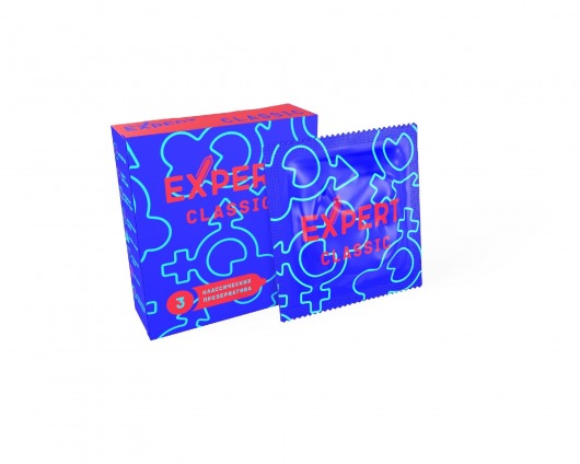 Классические презервативы Expert Classic - 3 шт. - Expert - купить с доставкой в Миассе
