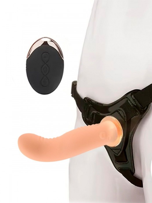 Женский вибрострапон со съемной насадкой и пультом ДУ - Erokay - купить с доставкой в Миассе