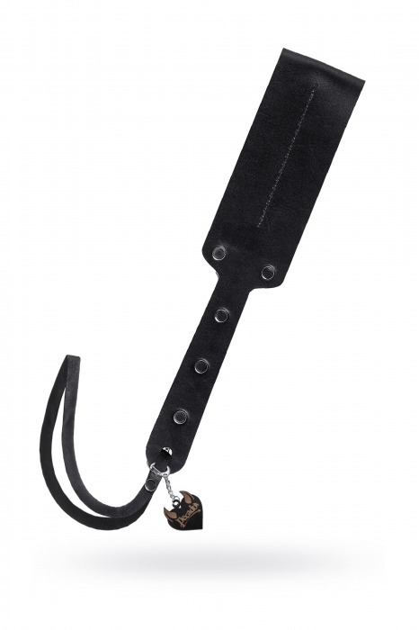 Черный кожаный пэддл - 32 см. - Pecado - купить с доставкой в Миассе