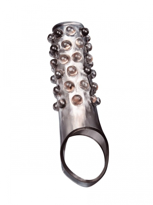 Дымчатая насадка на пенис с выпуклостями - 11 см. - Sex Expert - в Миассе купить с доставкой