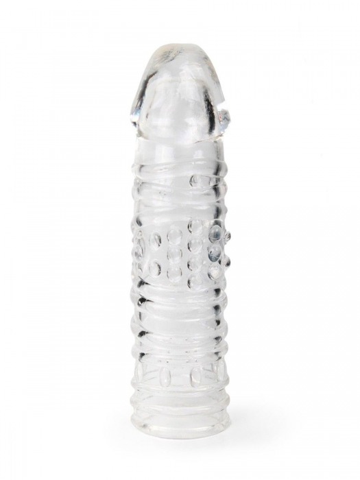 Прозрачная закрытая насадка на пенис - 17 см. - Sex Expert - в Миассе купить с доставкой