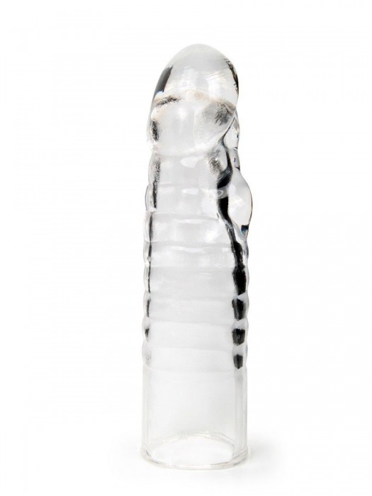 Прозрачная закрытая насадка на член - 15 см. - Sex Expert - в Миассе купить с доставкой