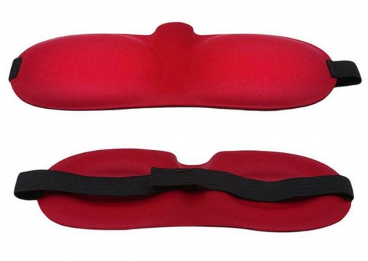 Красная глухая маска на резинке - Sitabella - купить с доставкой в Миассе