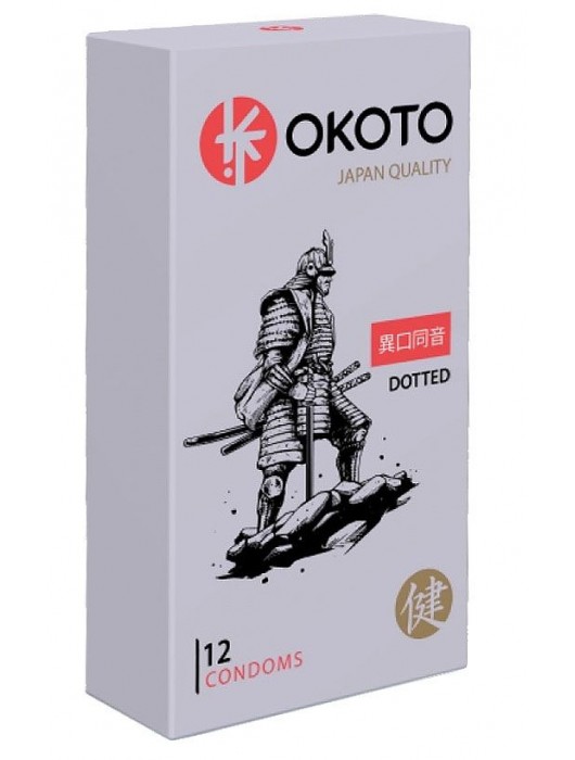 Точечные презервативы OKOTO Dotted - 12 шт. - Sitabella - купить с доставкой в Миассе