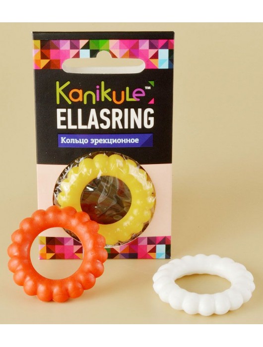 Цветное рельефное эрекционное кольцо Ellasring - Sitabella - в Миассе купить с доставкой