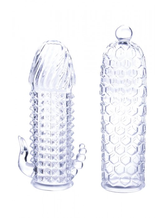 Набор из 2 прозрачных насадок на член Seductive Tickler Sleeves Set - NMC - в Миассе купить с доставкой