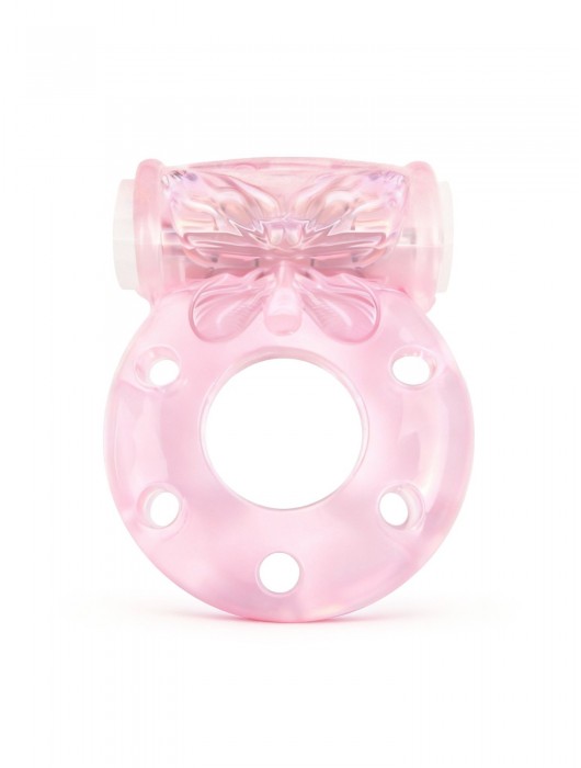 Розовое эрекционное виброкольцо с бабочкой - 1137 - в Миассе купить с доставкой