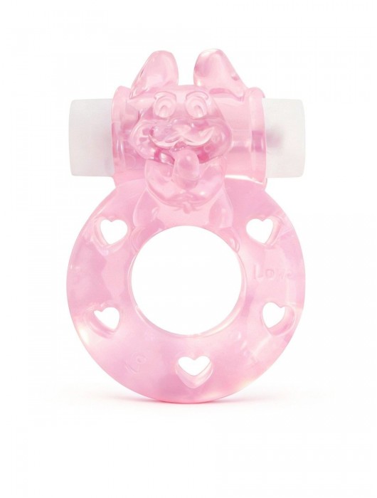Розовое эрекционное виброкольцо в форме зайчика - 1137 - в Миассе купить с доставкой