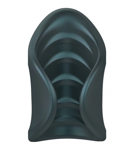 Серый сквозной мастурбатор с вибрацией Manwan Starter - Manwan - в Миассе купить с доставкой