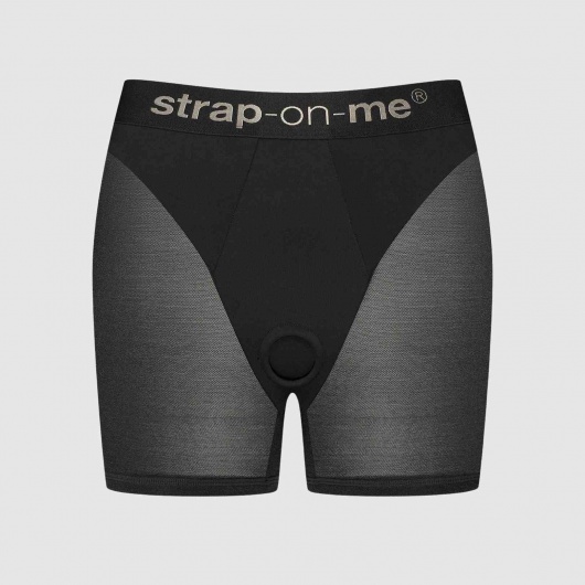 Трусики-шорты для фиксации насадок Strap-on-me Harness Lingerie Halo - size XL - Strap-on-me - купить с доставкой в Миассе