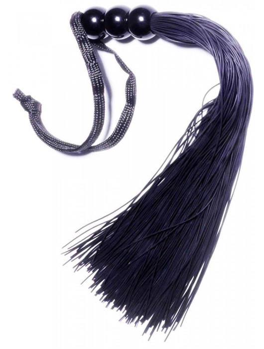 Черная силиконовая плетка - 25,4 см. - Boys of Toys - купить с доставкой в Миассе