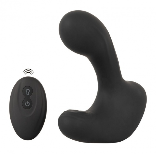 Черная анальная вибропробка с функцией расширения RC Butt Plug with 3 functions - Orion - в Миассе купить с доставкой