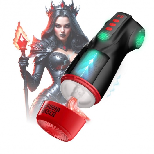 Интерактивный мастурбатор Raven с вакуумом, вибрацией и подсветкой - Shots Media BV - в Миассе купить с доставкой