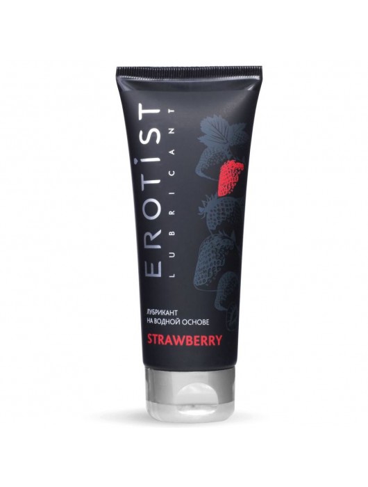 Увлажняющая смазка на водной основе с ароматом клубники Srtawberry - 100 мл. - Erotist Lubricants - купить с доставкой в Миассе