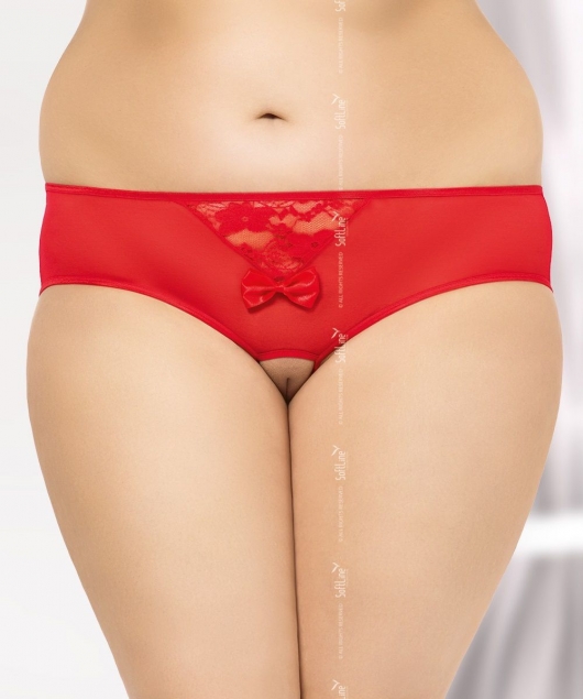 Трусики с ажурной вставкой на попке и доступом - SoftLine купить с доставкой