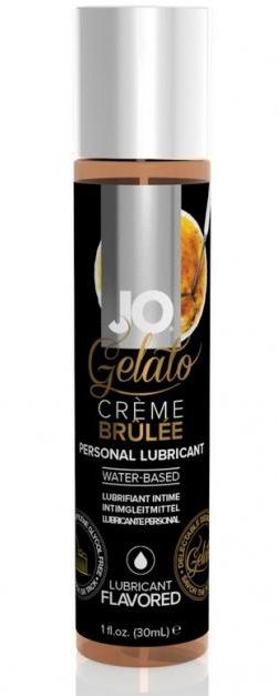 Лубрикант с ароматом крем-брюле JO GELATO CREME BRULEE - 30 мл. - System JO - купить с доставкой в Миассе