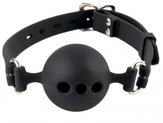 Силиконовый кляп-шар с отверстиями для дыхания Silicone Breathable Ball Gag Small - Pipedream - купить с доставкой в Миассе