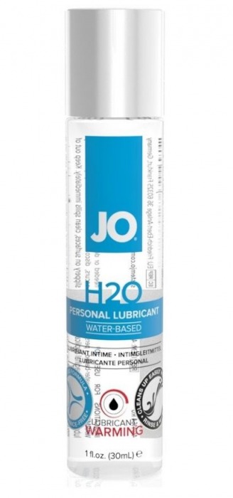 Возбуждающий лубрикант на водной основе JO Personal Lubricant H2O Warming - 30 мл. - System JO - купить с доставкой в Миассе