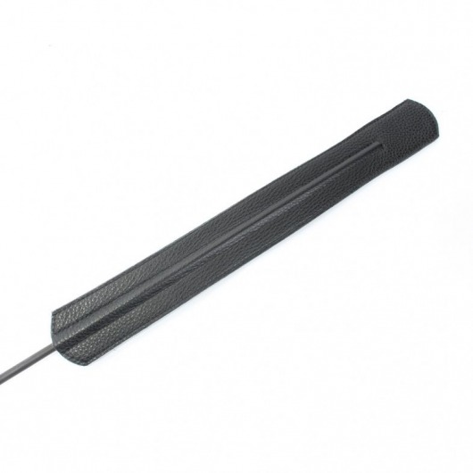 Чёрный королевский стек с золотистой рукоятью - 76 см. - БДСМ Арсенал - купить с доставкой в Миассе