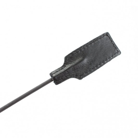 Чёрный профессиональный стек с золотистой рукоятью - 73 см. - БДСМ Арсенал - купить с доставкой в Миассе