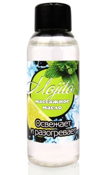Массажное масло для тела Mojito с ароматом лайма - 50 мл. - Биоритм - купить с доставкой в Миассе