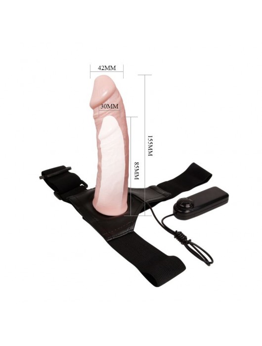 Женский страпон с вибрацией Ultra - 15,5 см. - Baile - купить с доставкой в Миассе
