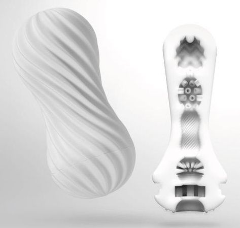 Мастурбатор FLEX Silky White с мягким рельефом - Tenga - в Миассе купить с доставкой