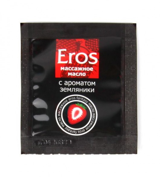 Пробник массажного масла с ароматом земляники Eros fantasy - 4 гр. - Биоритм - купить с доставкой в Миассе
