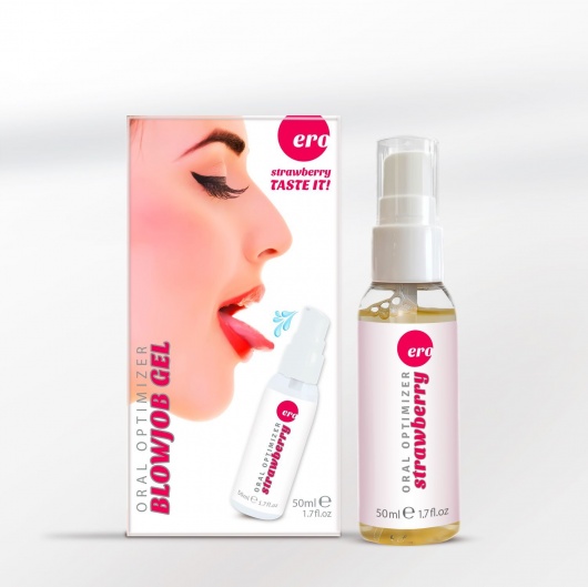 Увлажняющий гель для орального секса с ароматом клубники - 50 мл. - Ero - купить с доставкой в Миассе