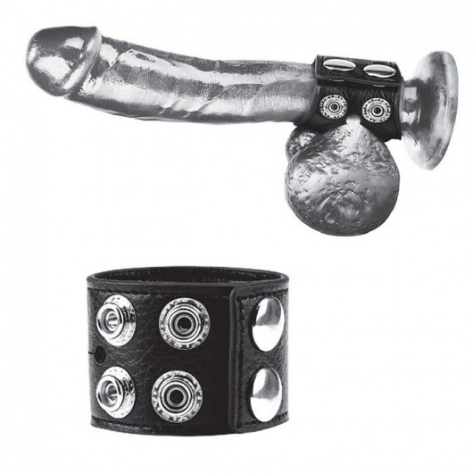 Ремень на член и мошонку 1.5  Cock Ring With Ball Strap - BlueLine - купить с доставкой в Миассе