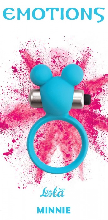 Голубое эрекционное виброколечко Emotions Minnie Breeze - Lola Games - в Миассе купить с доставкой