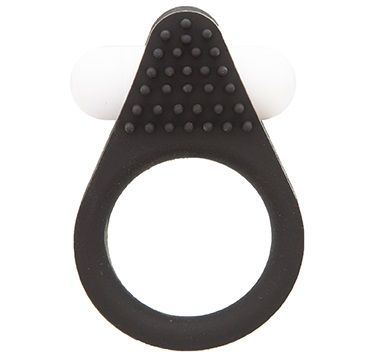 Чёрное эрекционное кольцо LIT-UP SILICONE STIMU RING 1 BLACK - Dream Toys - в Миассе купить с доставкой
