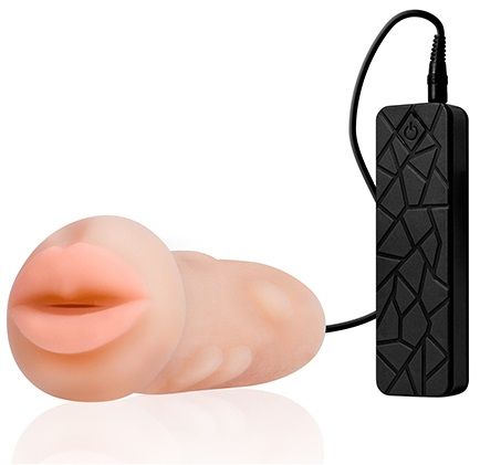 Мастурбатор-ротик с вибрацией REALSTUFF VIBRATING MASTURBATOR MOUTH - Dream Toys - в Миассе купить с доставкой