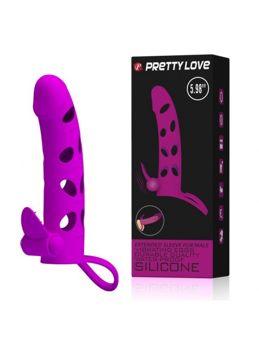 Насадка с закрытой головкой и виброэлементом для клиторального массажа - Baile - в Миассе купить с доставкой