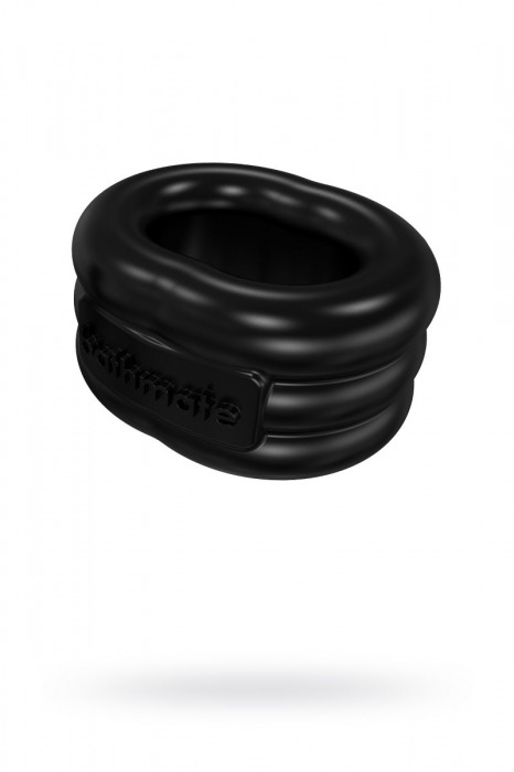 Чёрное эрекционное виброкольцо Stretch - Bathmate - в Миассе купить с доставкой