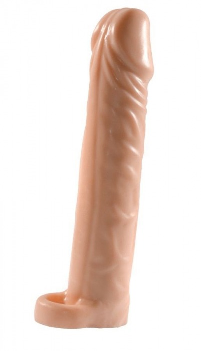 Телесная насадка-удлинитель Extension sleeve с подхватом - 17 см. - Sitabella - в Миассе купить с доставкой