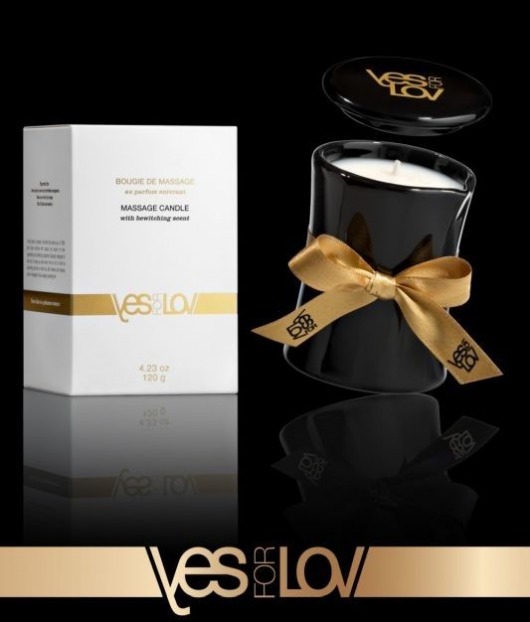 Массажная аромасвеча BEWITCHING MASSAGE CANDLE - 120 мл. - YESforLOV - купить с доставкой в Миассе