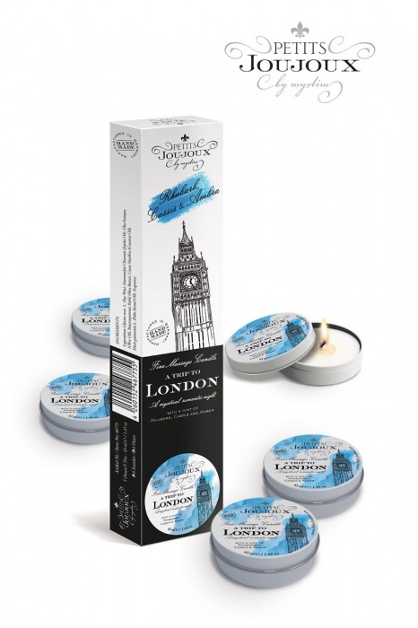 Набор из 5 свечей Petits Joujoux London с ароматом ревеня, амбры и чёрной смородины - MyStim - купить с доставкой в Миассе