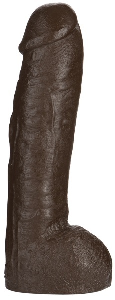 Большая насадка для трусиков Vac-U-Lock Realistic Hung - 31,7 см. - Doc Johnson - купить с доставкой в Миассе