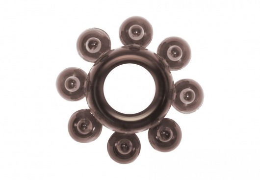 Чёрное эрекционное кольцо Rings Bubbles - Lola Games - в Миассе купить с доставкой