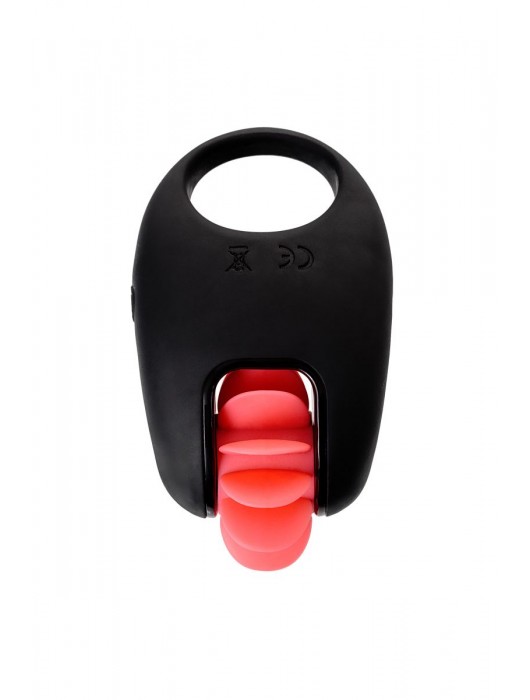 Чёрно-красное эрекционное виброкольцо Erotist - Erotist Adult Toys - в Миассе купить с доставкой