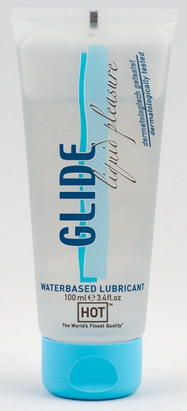 Интимная смазка на водной основе Glide - 100 мл. - HOT - купить с доставкой в Миассе